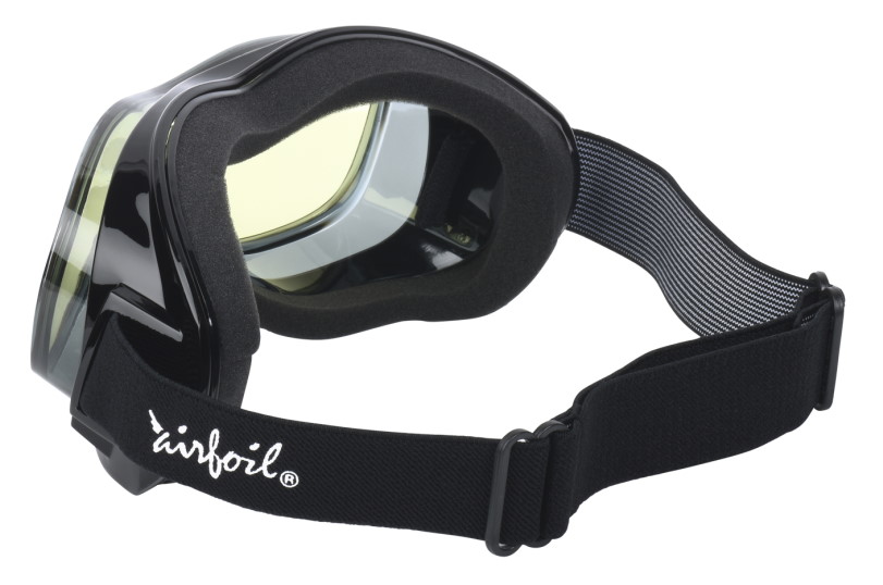 Black Frame/Clear Lens Pacific Coast Airfoil Padded Fit Over Glasses Riding Goggles 